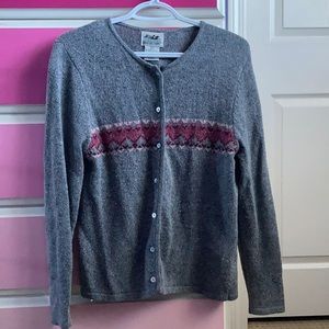 ❤️Northern reflections grey button up cardigan